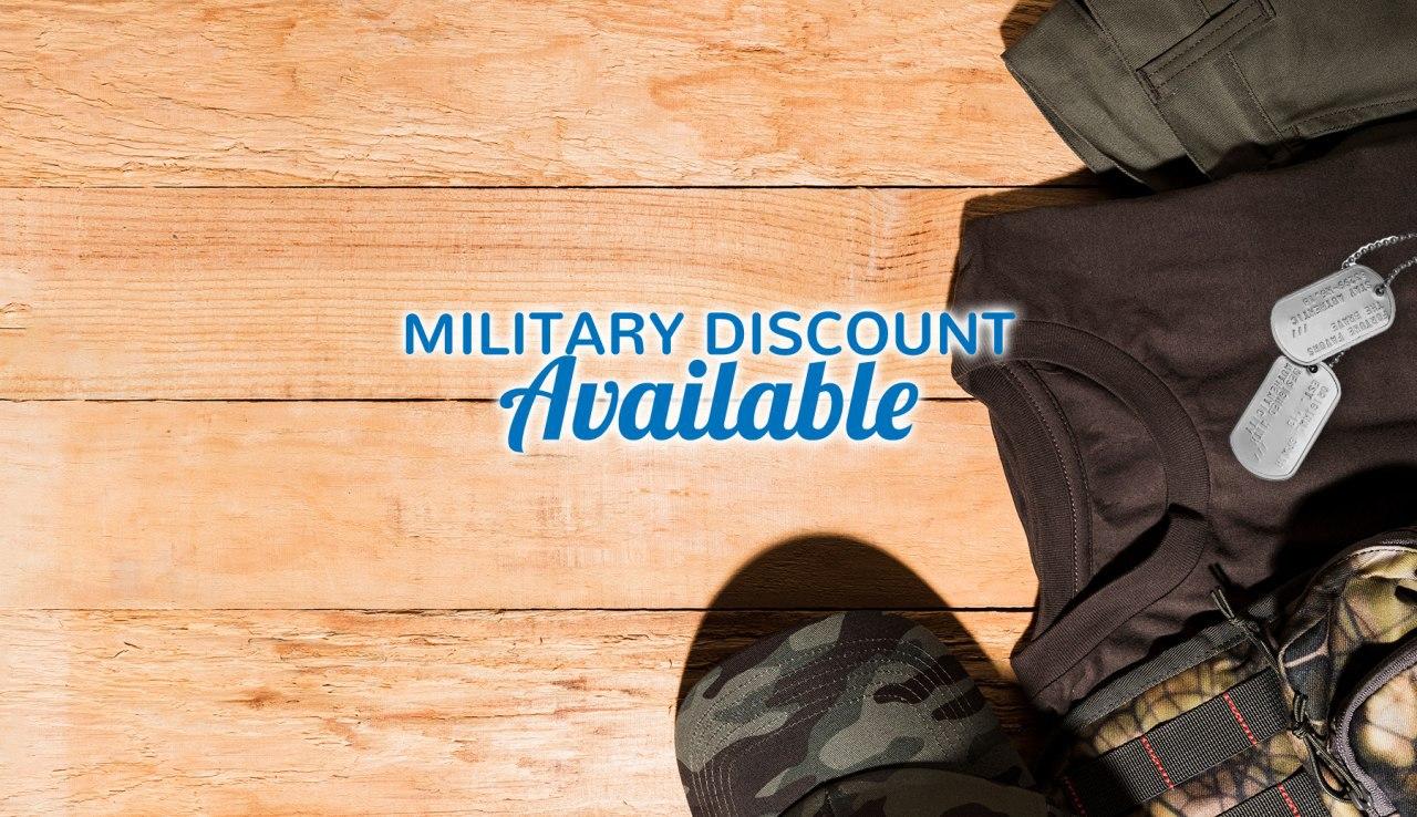military discount graphic