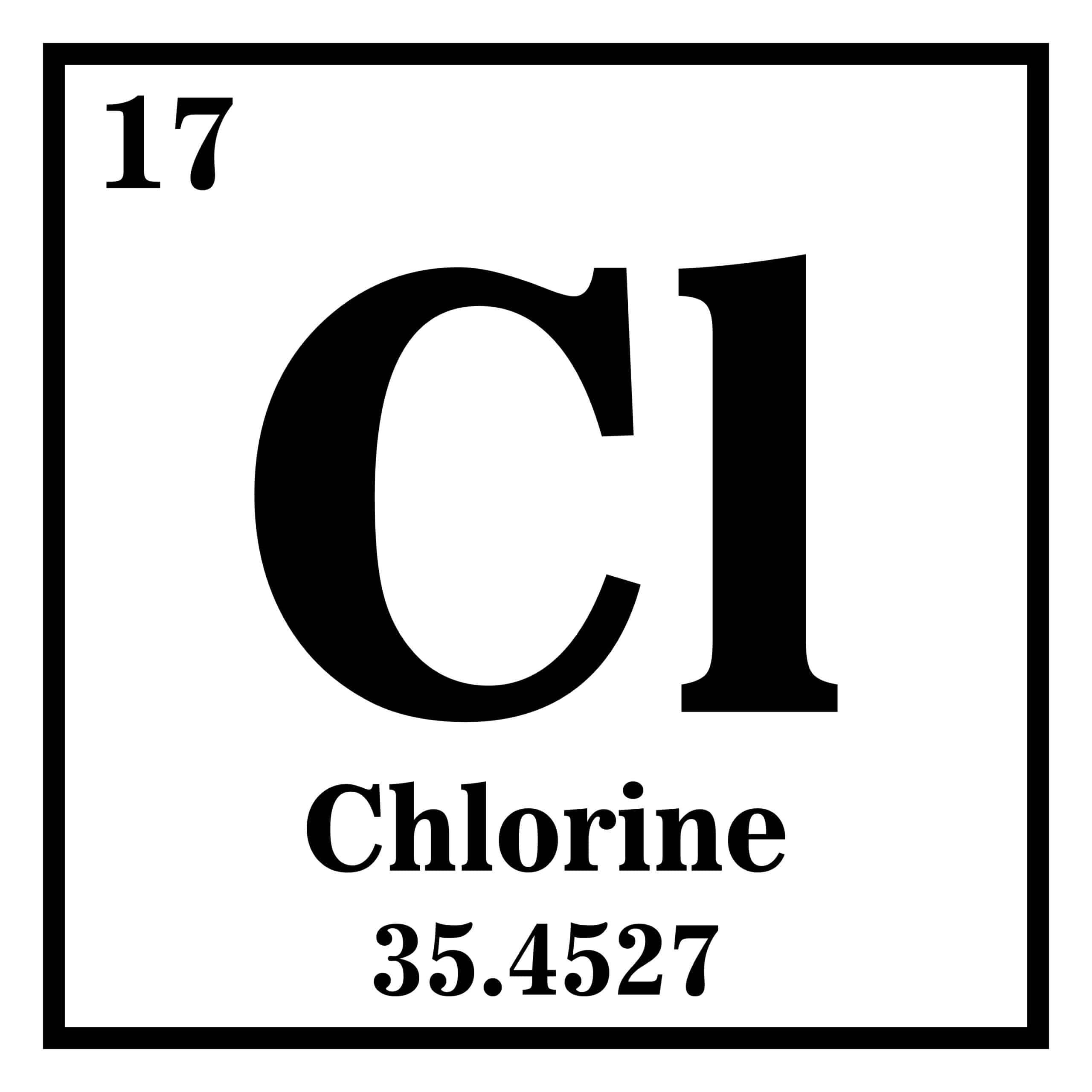 Chlorine periodic element table image