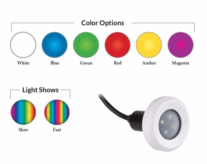 pool LED light colors